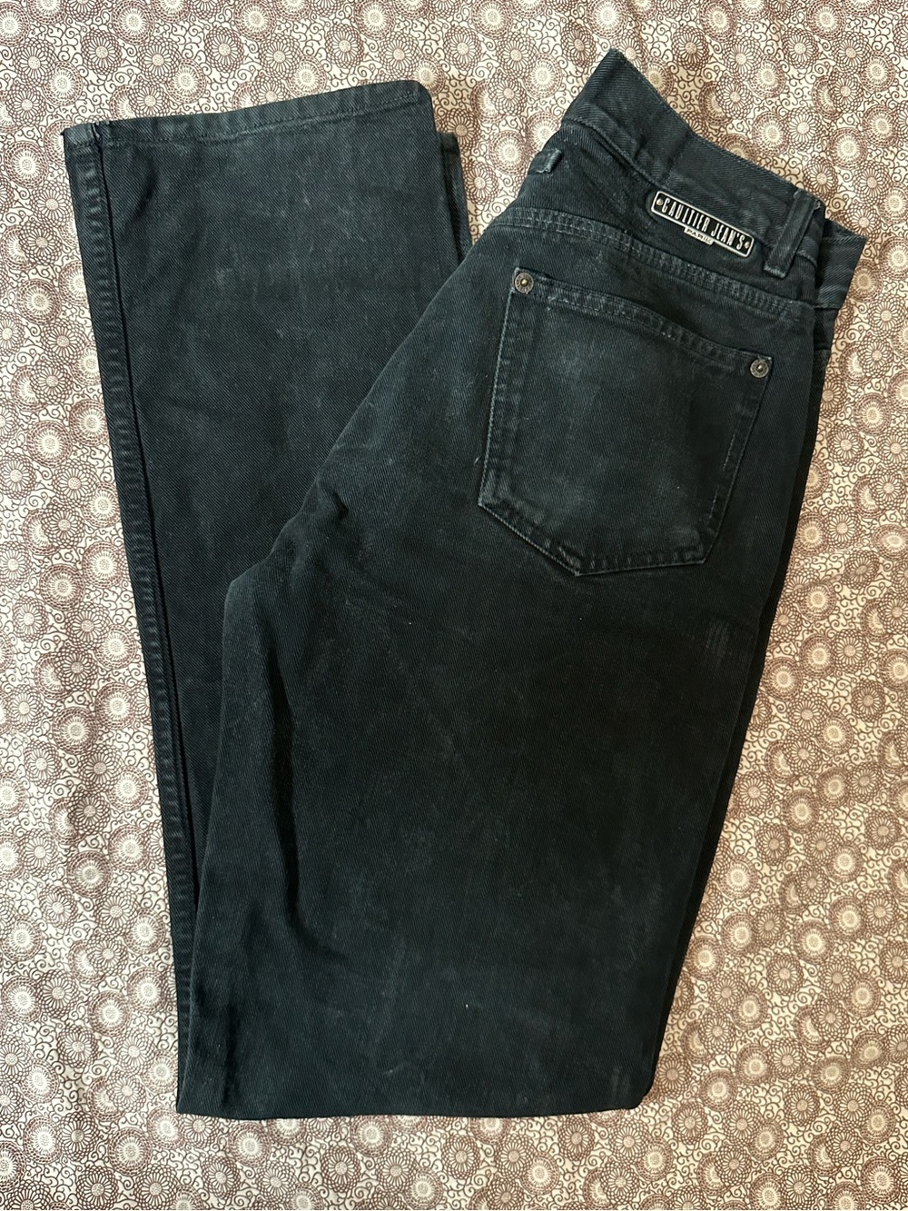Jean Paul Gaultier Black Straight Leg Men's Jeans - Picture 3 of 16
